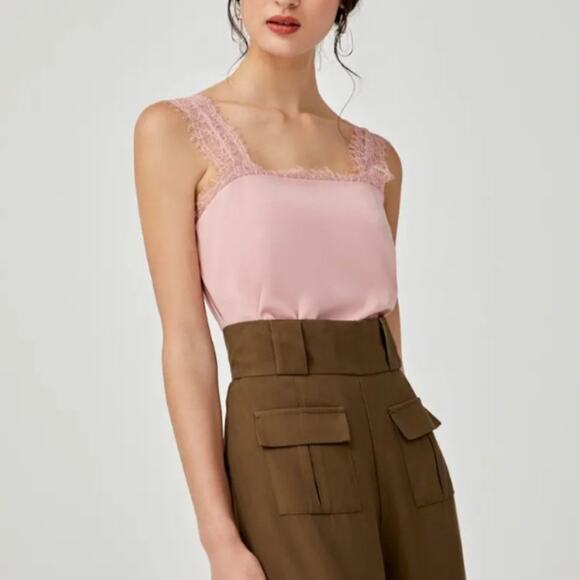 Love Bonito Pink Amara Lace Trim Camisole - Picture 7 of 15